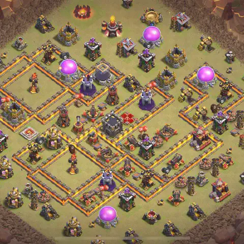 TH10 anti dragon anti 3-star war base layout #191