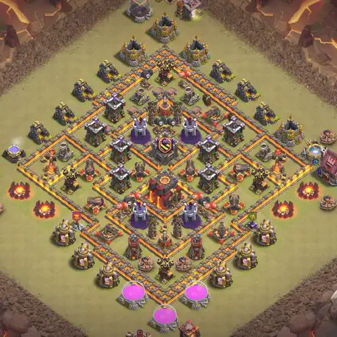 TH10 anti blimp war defense base layout #105