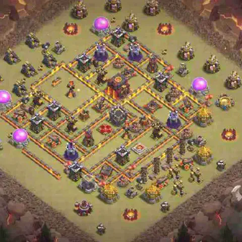 TH10 anti blimp war defense base layout #174