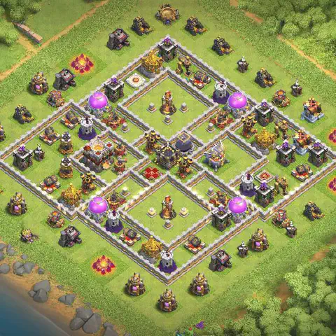 TH11 farming loot base layout #100
