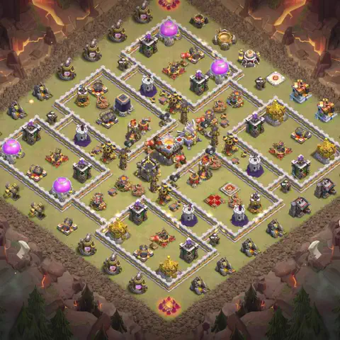TH11 anti air cwl war base layout #073