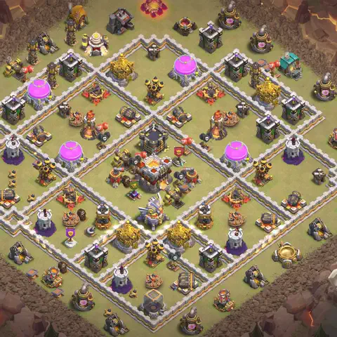 TH11 anti blimp war defense base layout #015