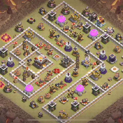 TH11 anti blimp war defense base layout #033