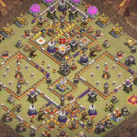 TH11 anti blimp war defense base layout #060