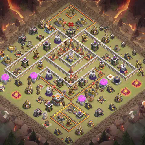 TH11 anti blimp war defense base layout #099