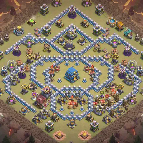 TH12 farming loot base layout #091