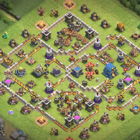 TH12 farming loot base layout #095