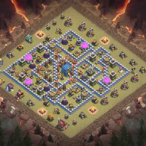 TH12 farming loot base layout #138