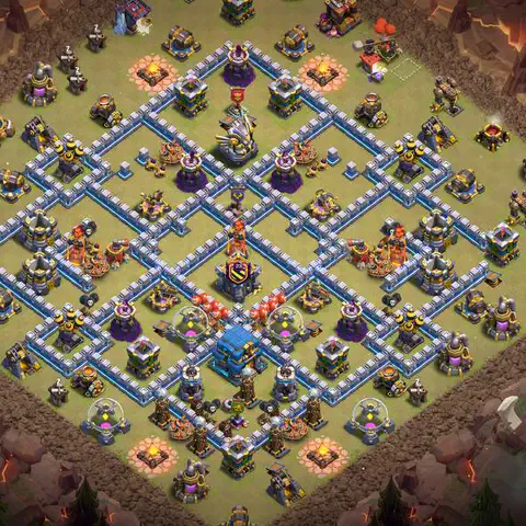 TH12 war anti 3 star base layout with copy link for Clash of Clans CWL defense, layout #029
