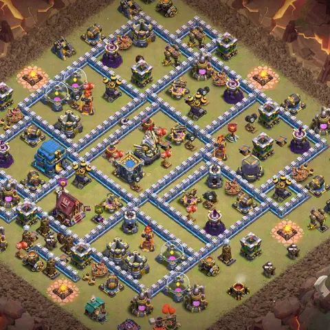 TH12 war anti 3 star base layout with copy link for Clash of Clans CWL defense, layout #059