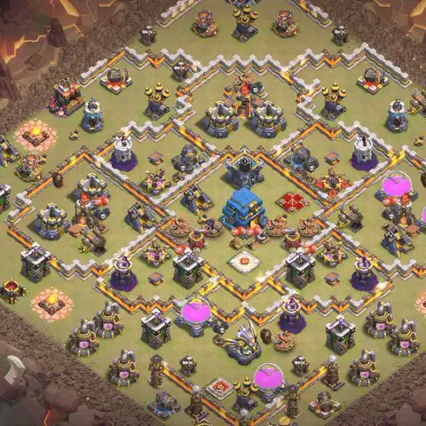 TH12 anti air cwl war base layout #178