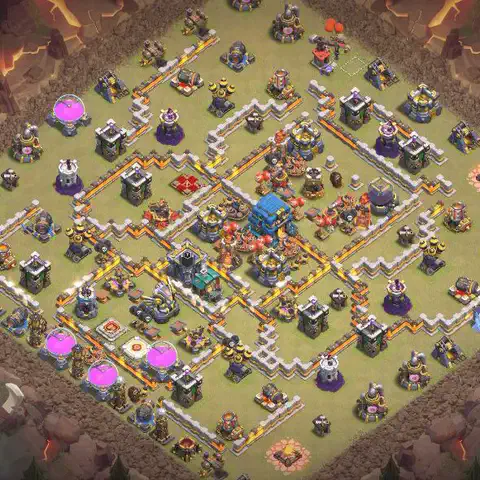 TH12 anti air cwl war base layout #181