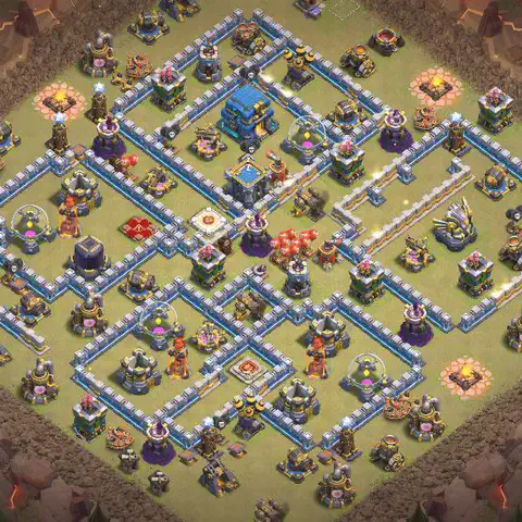 TH12 anti air cwl war base layout #211