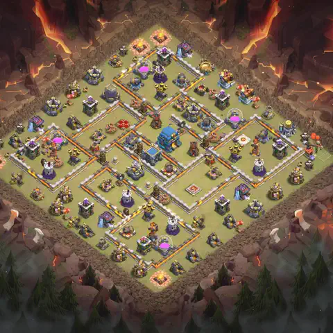 TH12 anti blimp war defense base layout #219