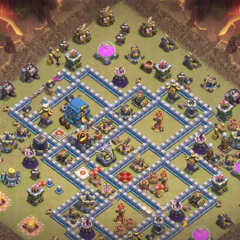 TH12 anti blimp war defense base layout #237