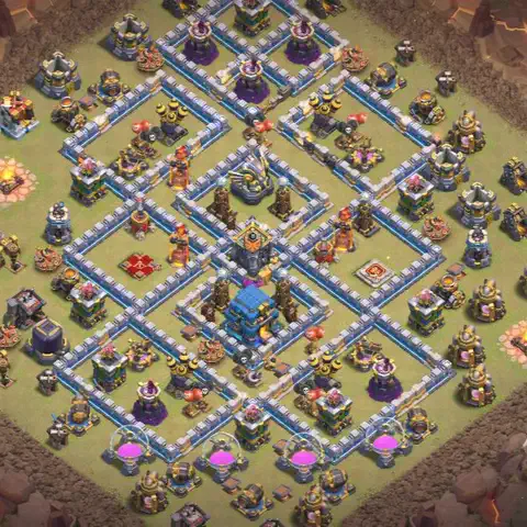 TH12 anti blimp war defense base layout #246