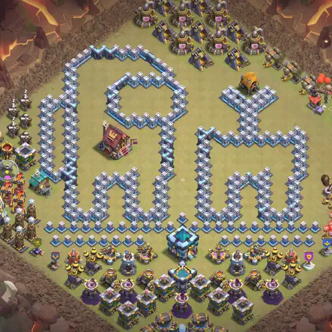 TH13 farming loot base layout #025