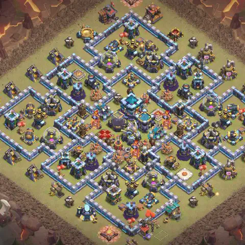 TH13 anti blimp anti 3-star war base layout #047