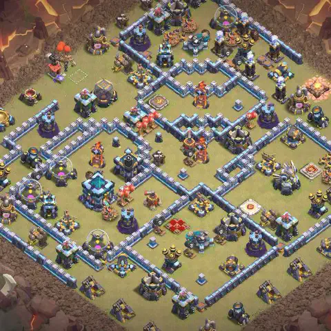 TH13 anti lavaloon anti 3-star war base layout #065