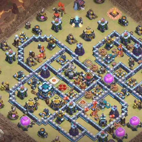 TH13 anti air anti 3-star war base layout #104