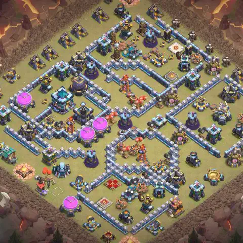 TH13 anti hydra cwl war base layout #037