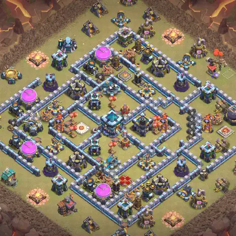 TH13 anti hydra cwl war base layout #040