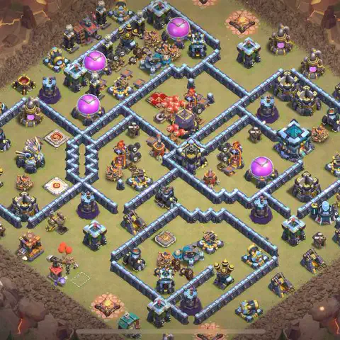 TH13 anti blimp cwl war base layout #058