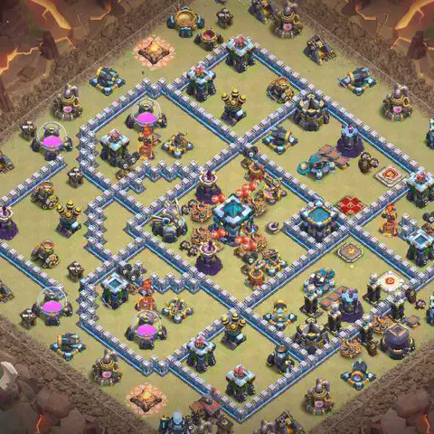 TH13 anti hydra cwl war base layout #076