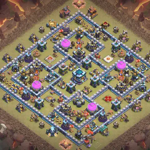TH13 anti blimp war defense base layout #051