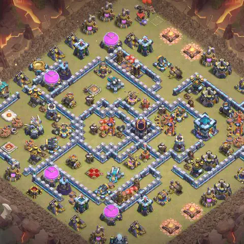 TH13 anti blimp war defense base layout #054
