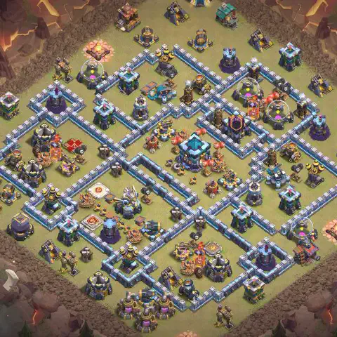 TH13 anti e-drag war defense base layout #057