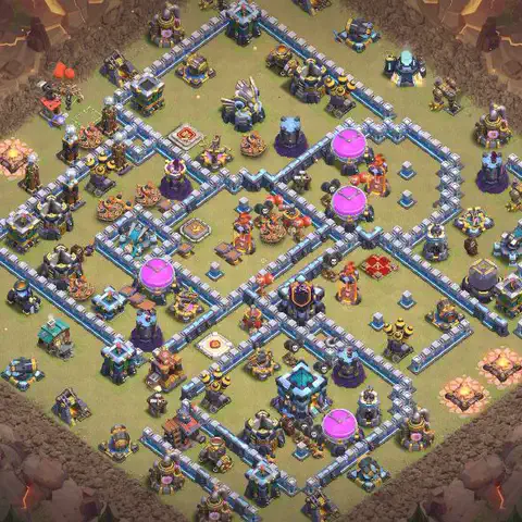 TH13 anti e-drag war defense base layout #060