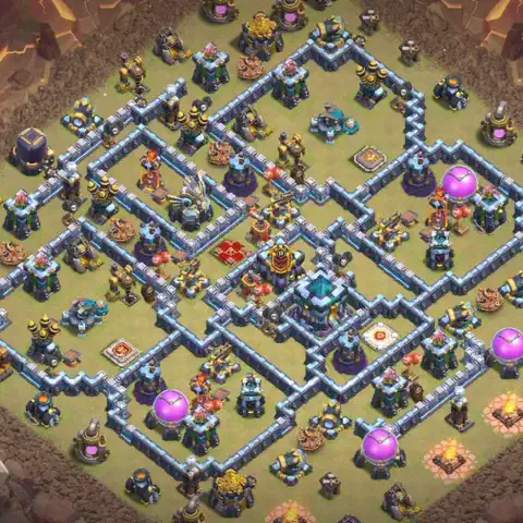 TH13 anti hydra war defense base layout #102