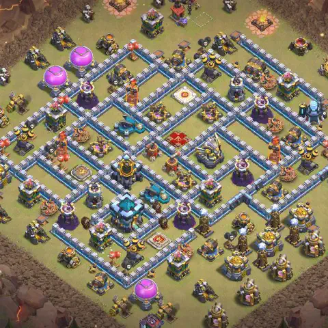 TH13 anti e-drag war defense base layout #126