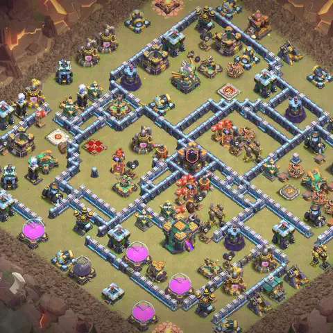 TH14 anti blimp anti 3-star war base layout #041