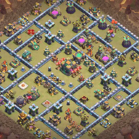 TH14 anti lavaloon anti 3-star war base layout #059