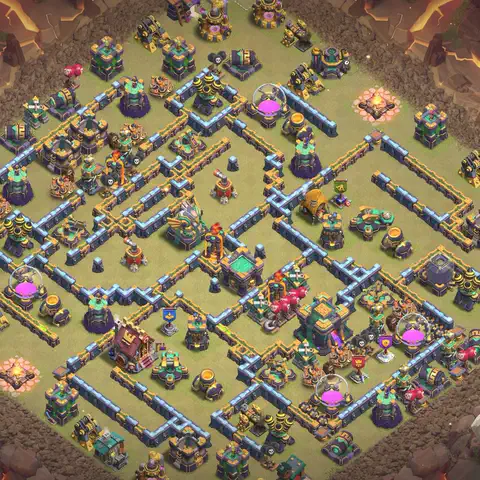 TH14 anti blimp anti 3-star war base layout #080