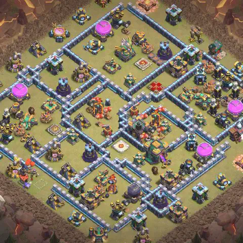 TH14 anti hydra cwl war base layout #043