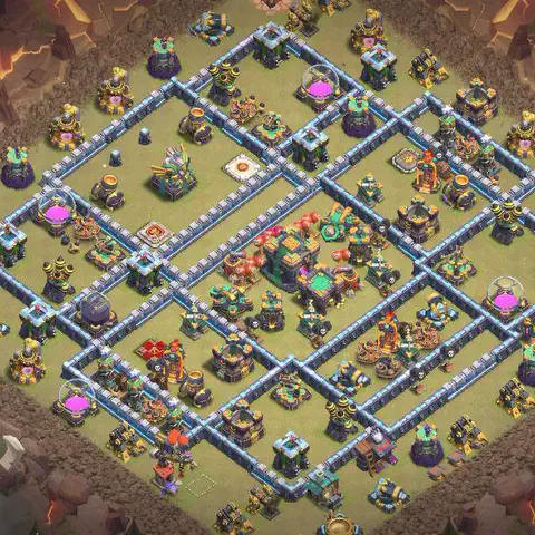 TH14 anti hydra cwl war base layout #058