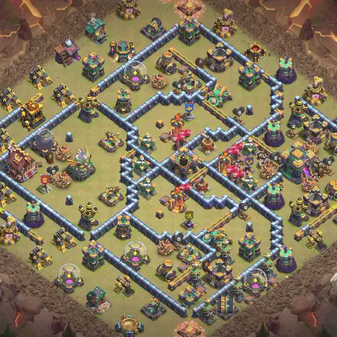 TH14 anti e-drag cwl war base layout #067