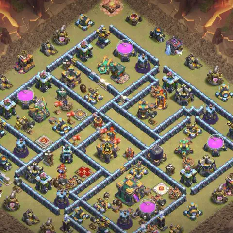 TH14 anti hydra war defense base layout #003