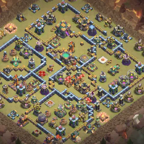 TH14 anti blimp war defense base layout #009