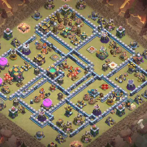 TH14 anti e-drag war defense base layout #021
