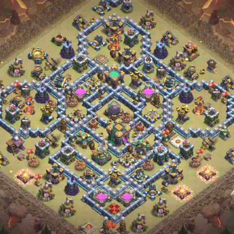 TH14 anti blimp war defense base layout #024