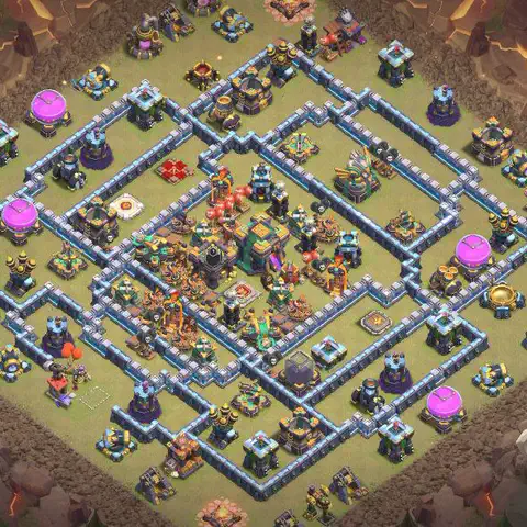 TH14 anti blimp war defense base layout #045