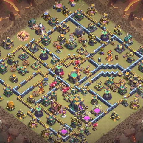 TH14 anti hydra war defense base layout #078