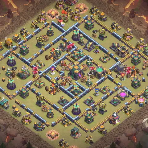 TH14 anti blimp war defense base layout #081