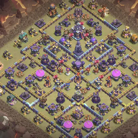TH15 anti root rider anti 3-star war base layout #005