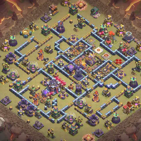 TH15 anti hydra anti 3-star war base layout #035