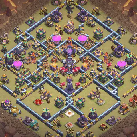 TH15 anti root rider anti 3-star war base layout #041